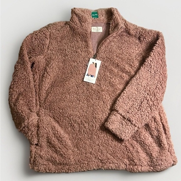 🌟HOST PICK🌟 NWT Sherpa soft pink quarter zip sweater - Picture 1 of 7